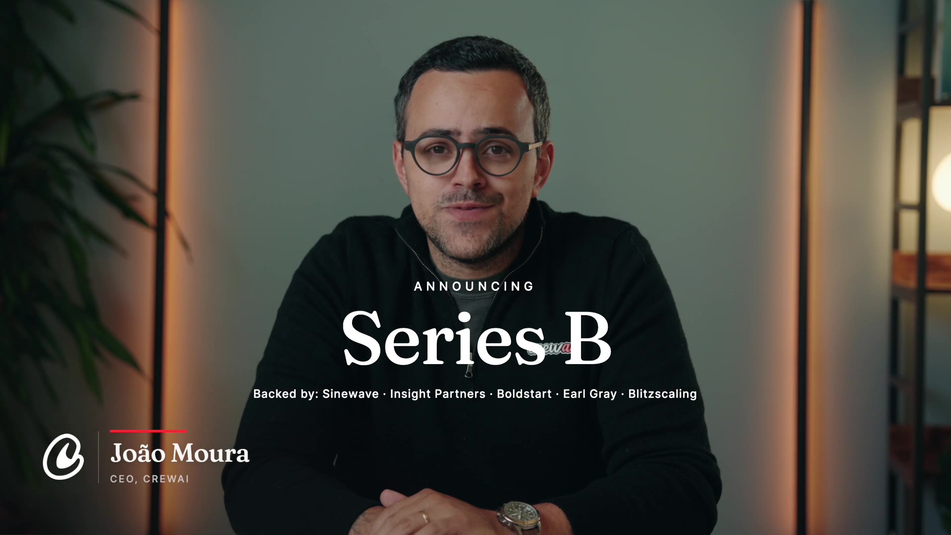 CrewAI founder João Moura in the Crew Studio launch film